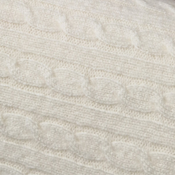 Copertina neonato 100% puro cashmere Avorio