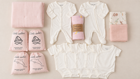 Corredino Nascita in Bamboo – 0-3 mesi | Rosa