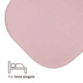 Lenzuolo con Angoli in Bamboo – Rosa - 90 x 200 cm