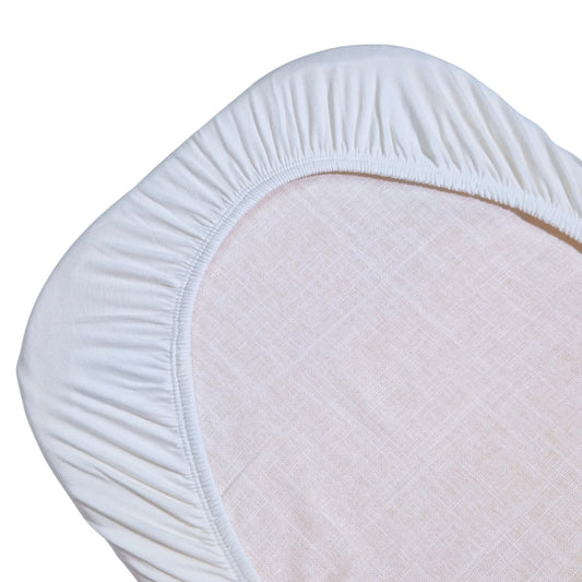 Lenzuolo con Angoli in Bamboo – Bianco - 90 x 200 cm