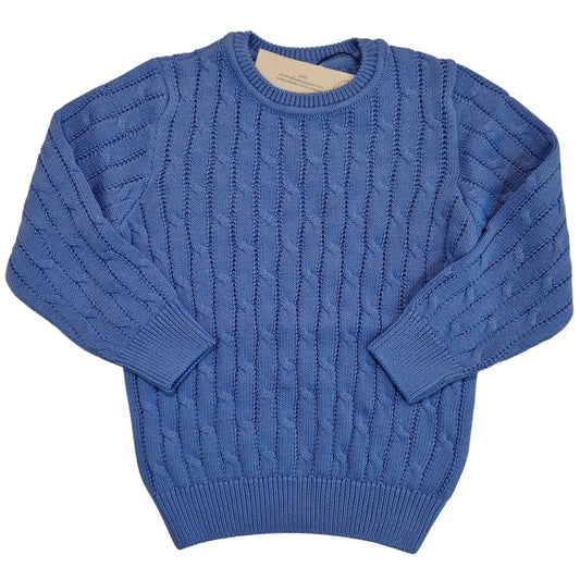 Maglia Girocollo a Trecce Carta da Zucchero