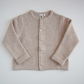 Cardigan in lana cardata