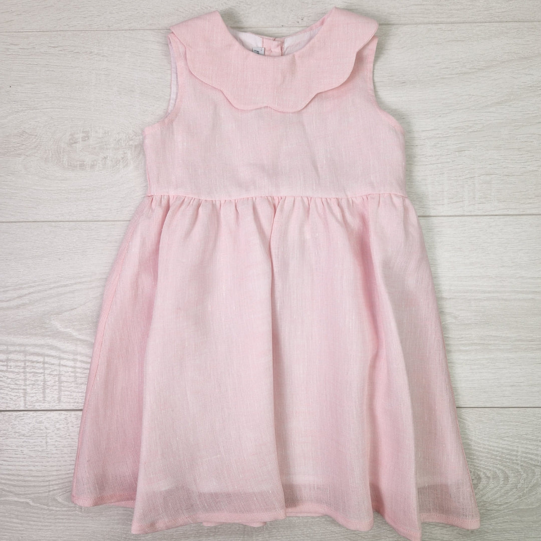 Cloud Collar Linen Dress