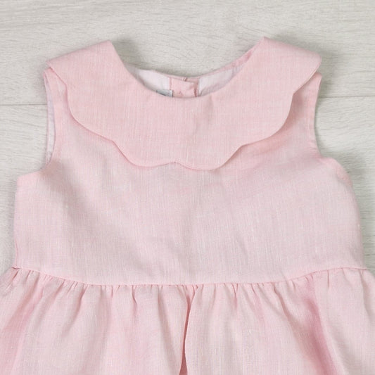 Cloud Collar Linen Dress
