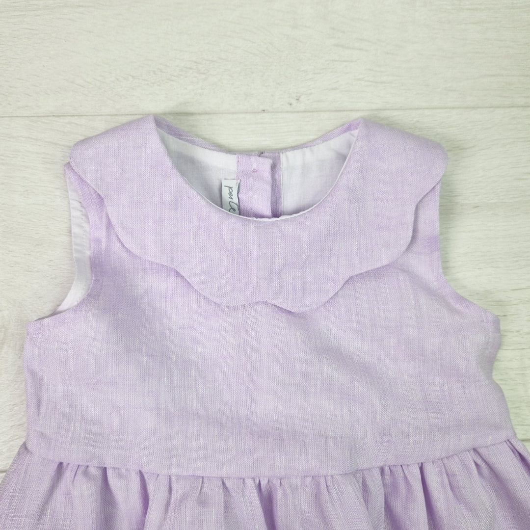 Cloud Collar Linen Dress