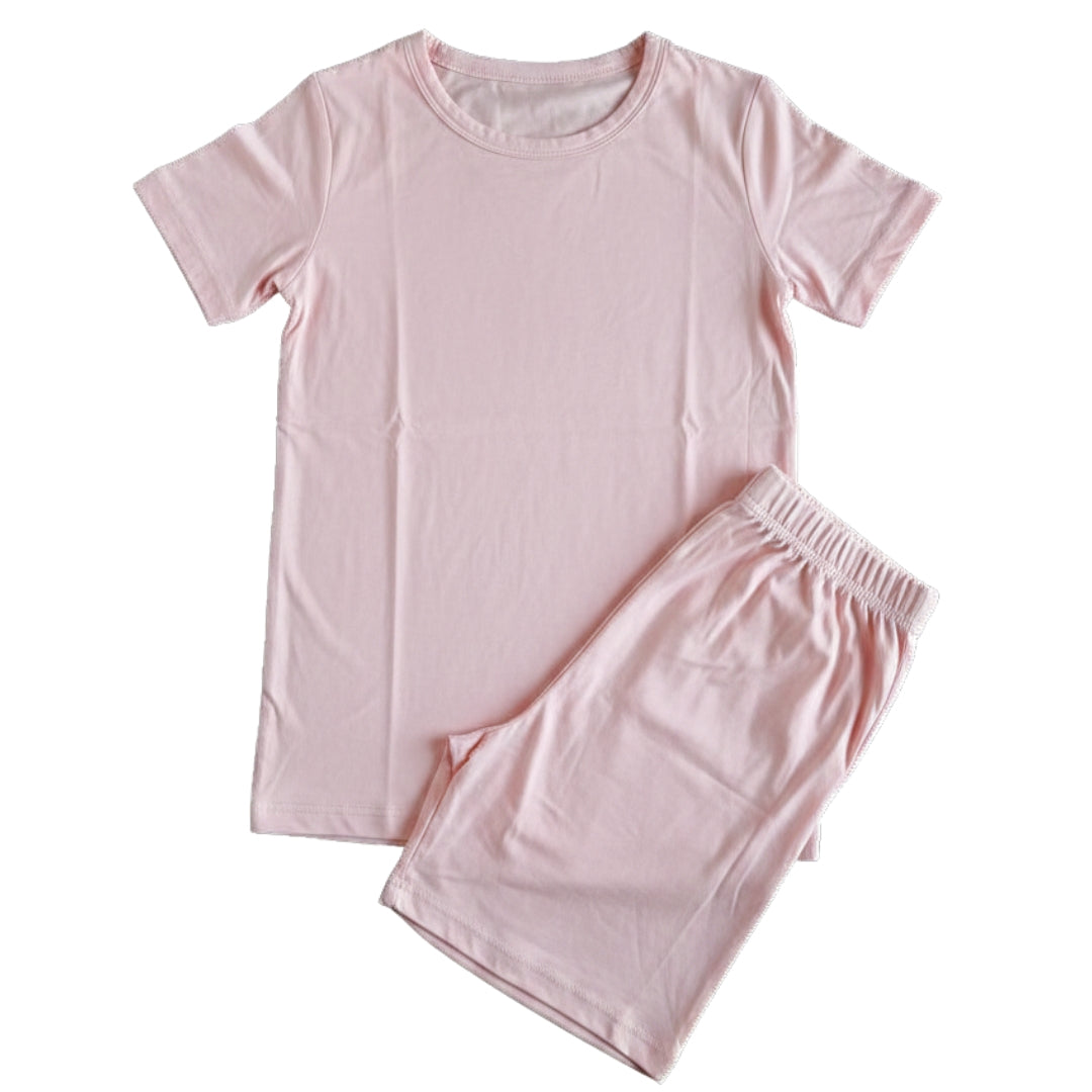 Pigiama in Bamboo - Manica Corta - Rosa