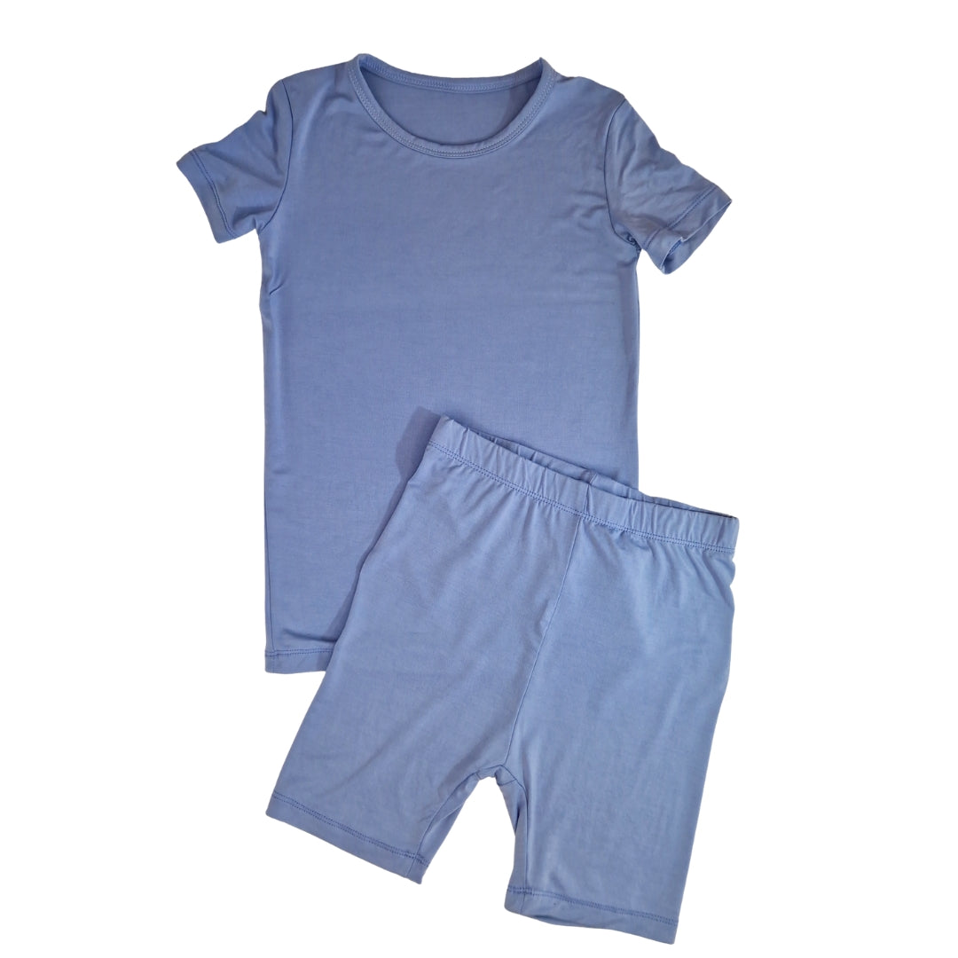 Pigiama in Bamboo - Manica Corta - Azzurro