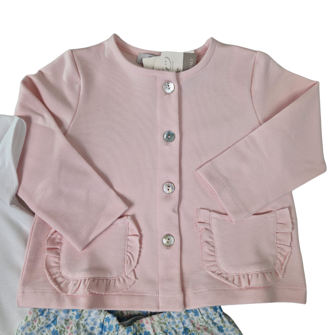 Bunny Charm T-Shirt, Pantaloncini & Cardigan