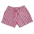 Carica l'immagine nel visualizzatore della galleria, Set mare bambina cotone righe rosa e bianco con fiocco – completo estivo
