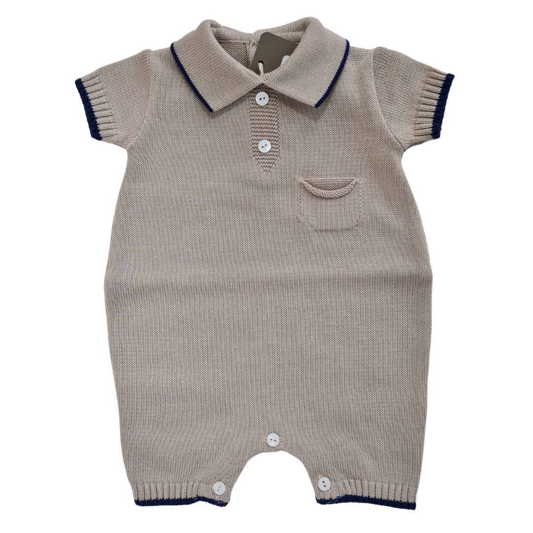Tutina Polo Tortora e Blu