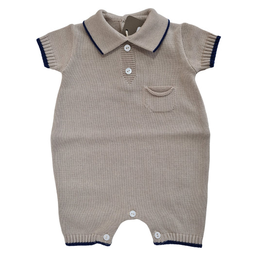 Tutina Polo Tortora e Blu