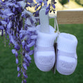 Scarpine in filo di cotone Bianco - Glicine