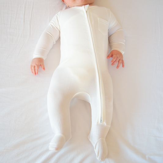 Tutina Pigiamino in Bamboo - Zip